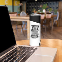 Raccoon I Am Not A Raccoon I Am A Trash Panda Skinny Tumbler Funny Animal Meme Grayscale Sketch Illustration