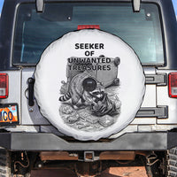 Raccoon I Am Not A Raccoon I Am A Trash Panda Spare Tire Cover Funny Animal Meme Grayscale Sketch Illustration