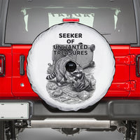 Raccoon I Am Not A Raccoon I Am A Trash Panda Spare Tire Cover Funny Animal Meme Grayscale Sketch Illustration