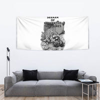 Raccoon I Am Not A Raccoon I Am A Trash Panda Tapestry Funny Animal Meme Grayscale Sketch Illustration
