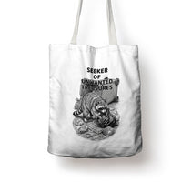 Raccoon I Am Not A Raccoon I Am A Trash Panda Tote Bag Funny Animal Meme Grayscale Sketch Illustration