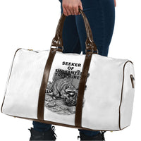 Raccoon I Am Not A Raccoon I Am A Trash Panda Travel Bag Funny Animal Meme Grayscale Sketch Illustration