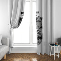 Raccoon I Am Not A Raccoon I Am A Trash Panda Window Curtain Funny Animal Meme Grayscale Sketch Illustration