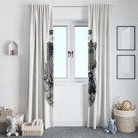 Raccoon I Am Not A Raccoon I Am A Trash Panda Window Curtain Funny Animal Meme Grayscale Sketch Illustration