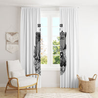 Raccoon I Am Not A Raccoon I Am A Trash Panda Window Curtain Funny Animal Meme Grayscale Sketch Illustration