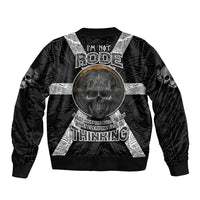 Hell Pattern Skull Bomber Jacket I'm Not Rode I Just Hace The Balls To Say What Everyone Else is Thinking - Wonder Print Shop