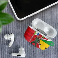 Autonomous Region of Principe Independence AirPods Case with 1995 Flag Design and Cultural Pattern - Wonder Print Shop