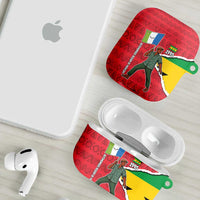 Autonomous Region of Principe Independence AirPods Case with 1995 Flag Design and Cultural Pattern - Wonder Print Shop