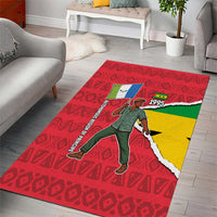 Autonomous Region of Principe Independence Area Rug with 1995 Flag Design and Cultural Pattern - Wonder Print Shop