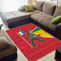 Autonomous Region of Principe Independence Area Rug with 1995 Flag Design and Cultural Pattern - Wonder Print Shop