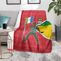 Autonomous Region of Principe Independence Blanket with 1995 Flag Design and Cultural Pattern - Wonder Print Shop