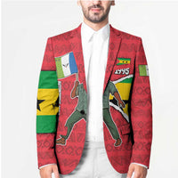 Autonomous Region of Principe Independence Blazer with 1995 Flag Design and Cultural Pattern - Wonder Print Shop