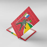 Autonomous Region of Principe Independence Canvas Wall Art with 1995 Flag Design and Cultural Pattern - Wonder Print Shop