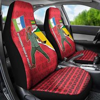 Autonomous Region of Principe Independence Car Seat Cover with 1995 Flag Design and Cultural Pattern - Wonder Print Shop