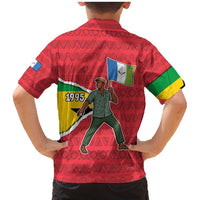 Autonomous Region of Principe Independence Family Matching Mermaid Dress and Hawaiian Shirt with 1995 Flag Design and Cultural Pattern - Wonder Print Shop