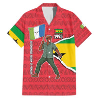 Autonomous Region of Principe Independence Family Matching Mermaid Dress and Hawaiian Shirt with 1995 Flag Design and Cultural Pattern - Wonder Print Shop