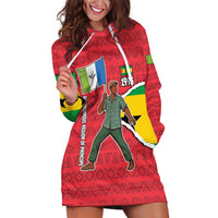 Autonomous Region of Principe Independence Hoodie Dress with 1995 Flag Design and Cultural Pattern - Wonder Print Shop