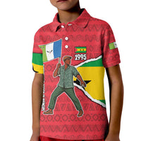 Autonomous Region of Principe Independence Kid Polo Shirt with 1995 Flag Design and Cultural Pattern - Wonder Print Shop