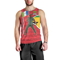 Autonomous Region of Principe Independence Men Tank Top with 1995 Flag Design and Cultural Pattern - Wonder Print Shop