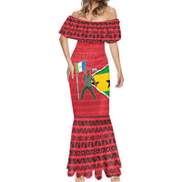 Autonomous Region of Principe Independence Mermaid Dress with 1995 Flag Design and Cultural Pattern - Wonder Print Shop