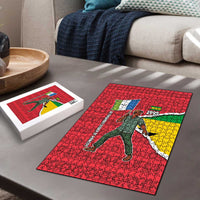 Autonomous Region of Principe Independence Puzzle with 1995 Flag Design and Cultural Pattern - Wonder Print Shop