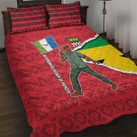 Autonomous Region of Principe Independence Quilt Bed Set with 1995 Flag Design and Cultural Pattern - Wonder Print Shop