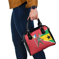 Autonomous Region of Principe Independence Shoulder Handbag with 1995 Flag Design and Cultural Pattern - Wonder Print Shop