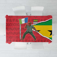 Autonomous Region of Principe Independence Tablecloth with 1995 Flag Design and Cultural Pattern - Wonder Print Shop