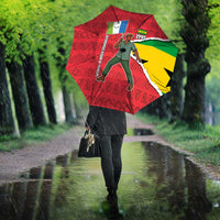 Autonomous Region of Principe Independence Umbrella with 1995 Flag Design and Cultural Pattern - Wonder Print Shop