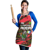 Principe Autonomous Region Apron with Parrot Cacao and 1995 Flag Design - Wonder Print Shop