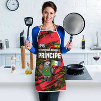 Principe Autonomous Region Apron with Parrot Cacao and 1995 Flag Design - Wonder Print Shop