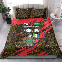 Principe Autonomous Region Bedding Set with Parrot Cacao and 1995 Flag Design - Wonder Print Shop
