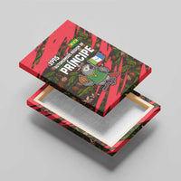 Principe Autonomous Region Canvas Wall Art with Parrot Cacao and 1995 Flag Design - Wonder Print Shop