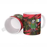 Principe Autonomous Region Ceramic Mug with Parrot Cacao and 1995 Flag Design - Wonder Print Shop
