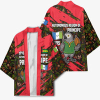 Principe Autonomous Region Kimono with Parrot Cacao and 1995 Flag Design - Wonder Print Shop