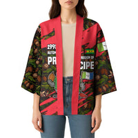 Principe Autonomous Region Kimono with Parrot Cacao and 1995 Flag Design - Wonder Print Shop