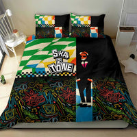 Ska Two Tone Bedding Set with Colorful Checkerboard Music Art Carnival Festival - Wonder Print Shop