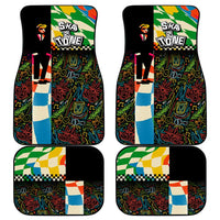 Ska Two Tone Car Mats with Colorful Checkerboard Music Art Carnival Festival - Wonder Print Shop