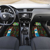 Ska Two Tone Car Mats with Colorful Checkerboard Music Art Carnival Festival - Wonder Print Shop