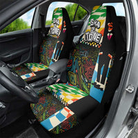 Ska Two Tone Car Seat Cover with Colorful Checkerboard Music Art Carnival Festival - Wonder Print Shop