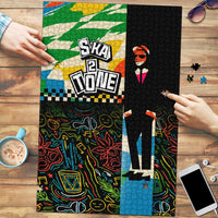 Ska Two Tone Puzzle with Colorful Checkerboard Music Art Carnival Festival - Wonder Print Shop