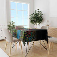 Ska Two Tone Tablecloth with Colorful Checkerboard Music Art Carnival Festival - Wonder Print Shop
