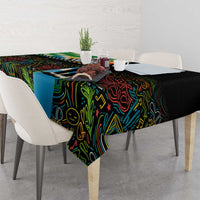 Ska Two Tone Tablecloth with Colorful Checkerboard Music Art Carnival Festival - Wonder Print Shop