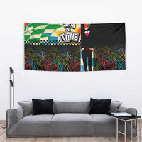 Ska Two Tone Tapestry with Colorful Checkerboard Music Art Carnival Festival - Wonder Print Shop