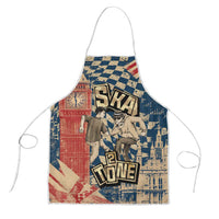 Ska 2 Tone Apron Big Ben Dance Two Tone Blue Checkerboard - Wonder Print Shop