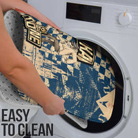 Ska 2 Tone Bathroom Set Big Ben Dance Two Tone Blue Checkerboard - Wonder Print Shop