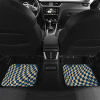 Ska 2 Tone Car Mats Big Ben Dance Two Tone Blue Checkerboard - Wonder Print Shop