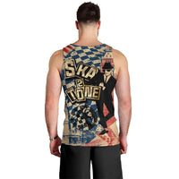 Ska 2 Tone Men Tank Top Big Ben Dance Two Tone Blue Checkerboard - Wonder Print Shop