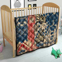 Ska 2 Tone Quilt Big Ben Dance Two Tone Blue Checkerboard - Wonder Print Shop