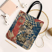 Ska 2 Tone Tote Bag Big Ben Dance Two Tone Blue Checkerboard - Wonder Print Shop